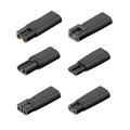 6-Pack Type-C USB Adapter for Clippers, Shavers & Trimmers USB Charger Adapter Set Oasis Select black