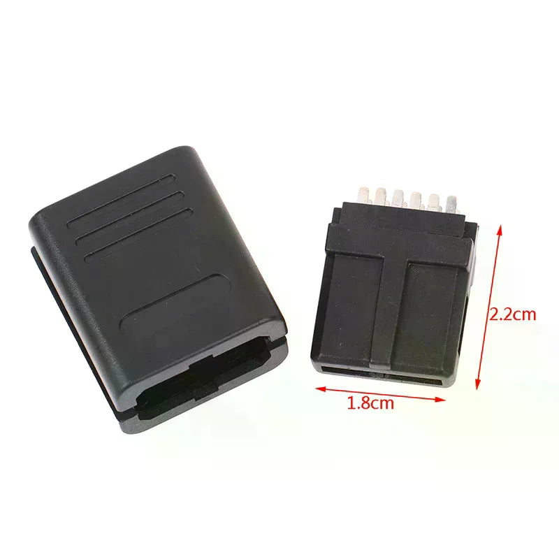 1Set For NGC SNES N64 Connector Male Cable 12Pin Multi Out Connector/Plug AV Repair DIY For GameCube SFC Plug Oasis Select