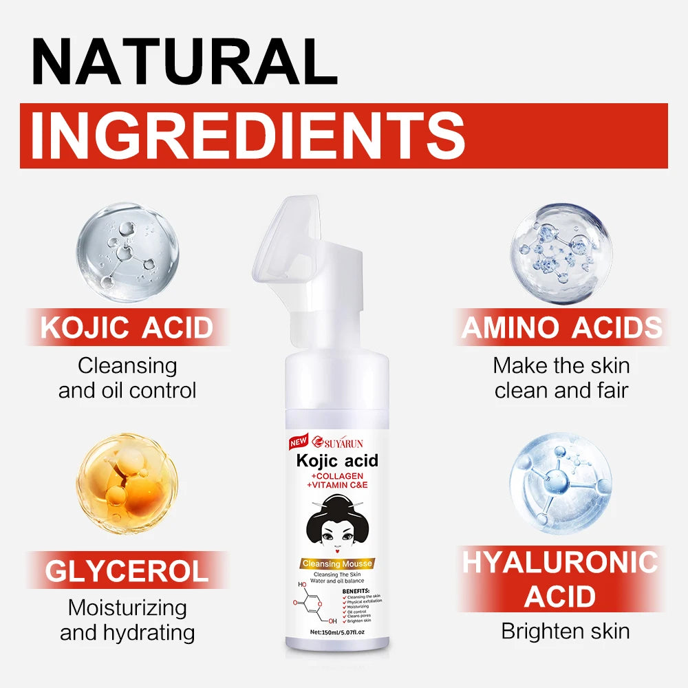 SUYARUN Kojic Acid Face Wash – Brightening Cleanser Brightening Face Wash Oasis Select