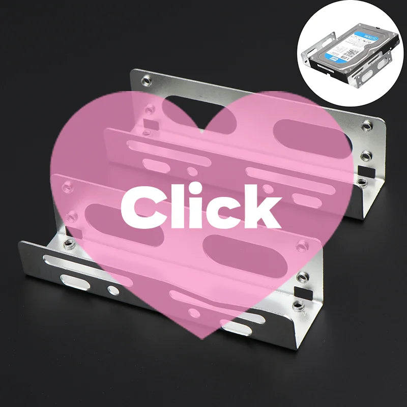 2PCS 3.5 To 5.25 Optical Drive Expansion Holder Hard Drive Rack Bracket Caddy Bay For SSD M.2 HDD Desktop Hard Drive Bracket Oasis Select Default Title