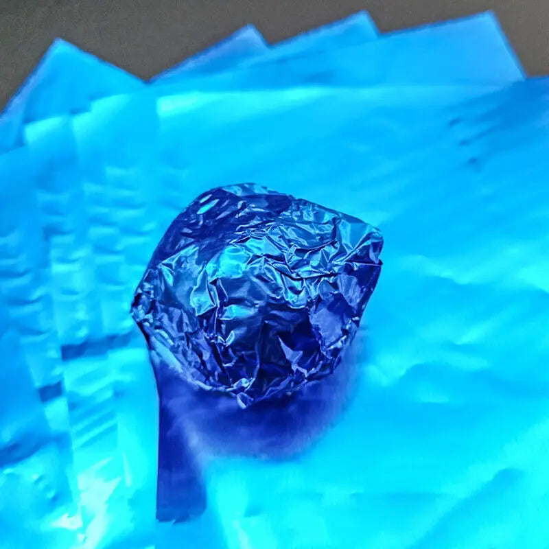 100Pcs 8x8CM DIY Food Aluminum Foils Wrapping Paper Sheets Packaging For Chocolate Candy Wedding Party Birthday Gift Decoration Oasis Select Blue Other