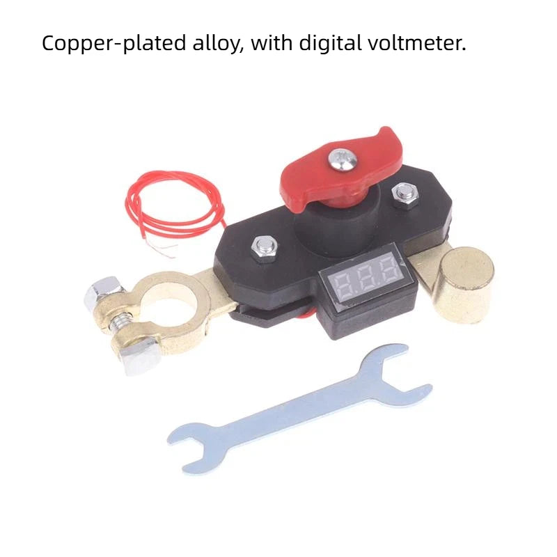 Car Battery Disconnect Switch - Bidirectional Joint Can Rotate Power Disconnect Switch With Digital Display 12-24v Oasis Select 5