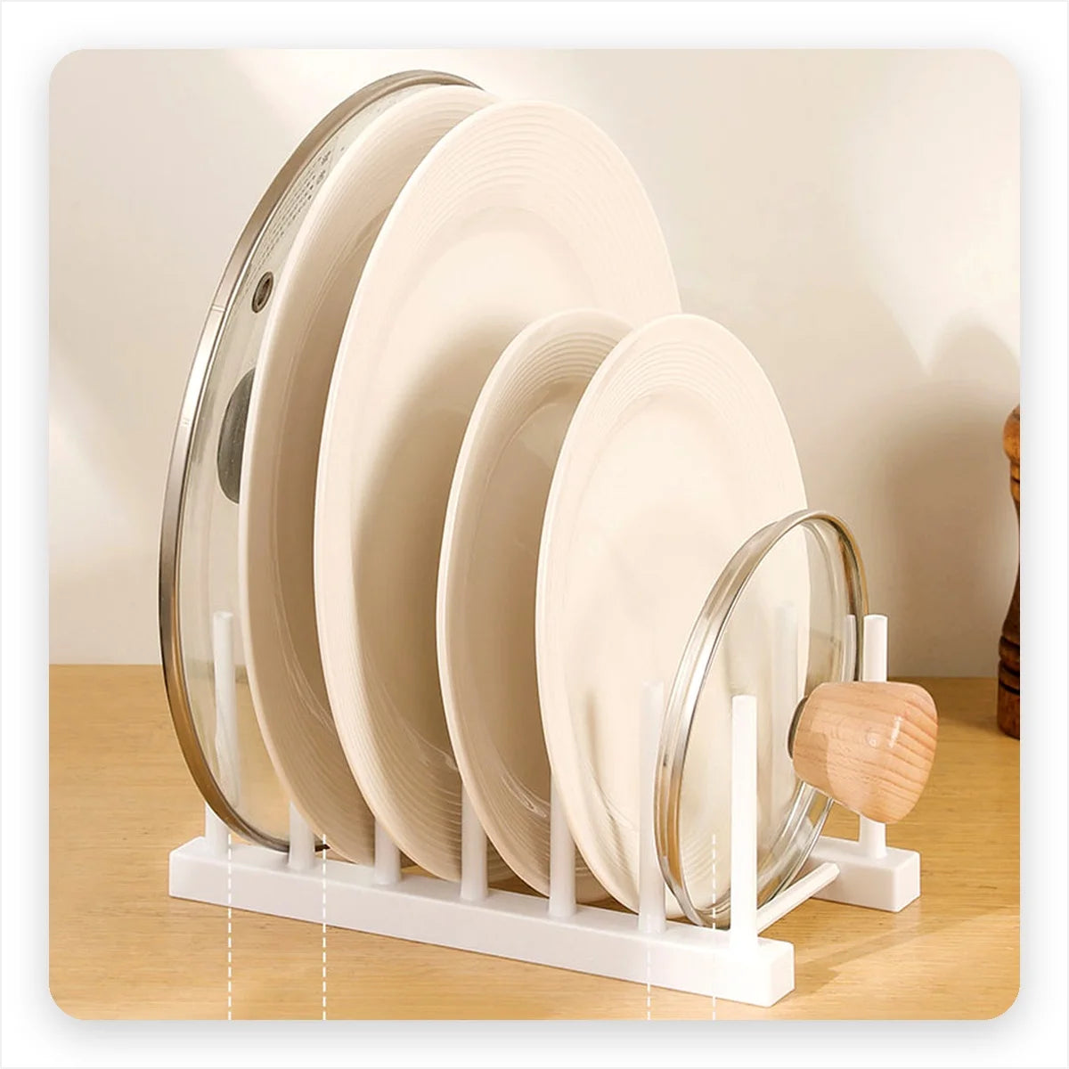 Dish Drying Rack Countertop Plate Holder Kitchen Organizer White Plastic Drainer Stand Colander Bowl Produce Washing Basket Oasis Select