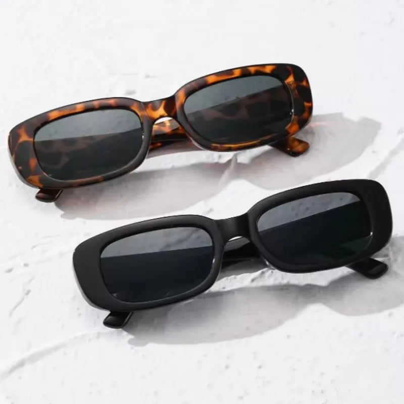 1/2/3/4pcs New Small Sunglasses Women Men Trendy Vintage Brand Designer Hip Hop Square Green Sun Glasses Female Eyewear Oasis Select