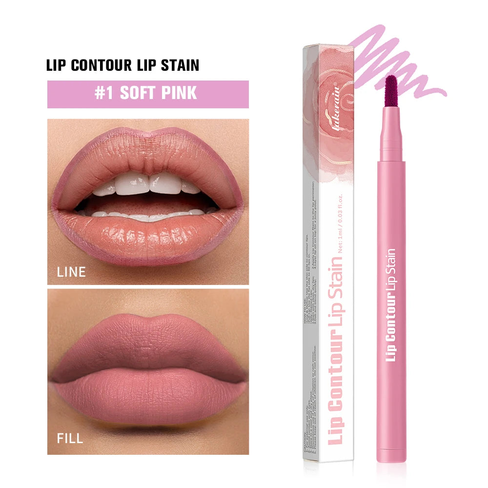 2-Pack Dual-Sided Waterproof Lip Liner & Lip Stain Set Lip Liner Set Oasis Select 1Soft Pink 2pcs