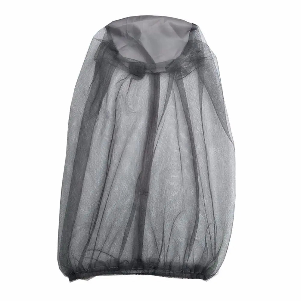 Anti-mosquito Outdoor Bug Camping Equipment Mosquito Hunting Fishing Cap Net Head Cover Face Protector Mesh Hat Oasis Select grey