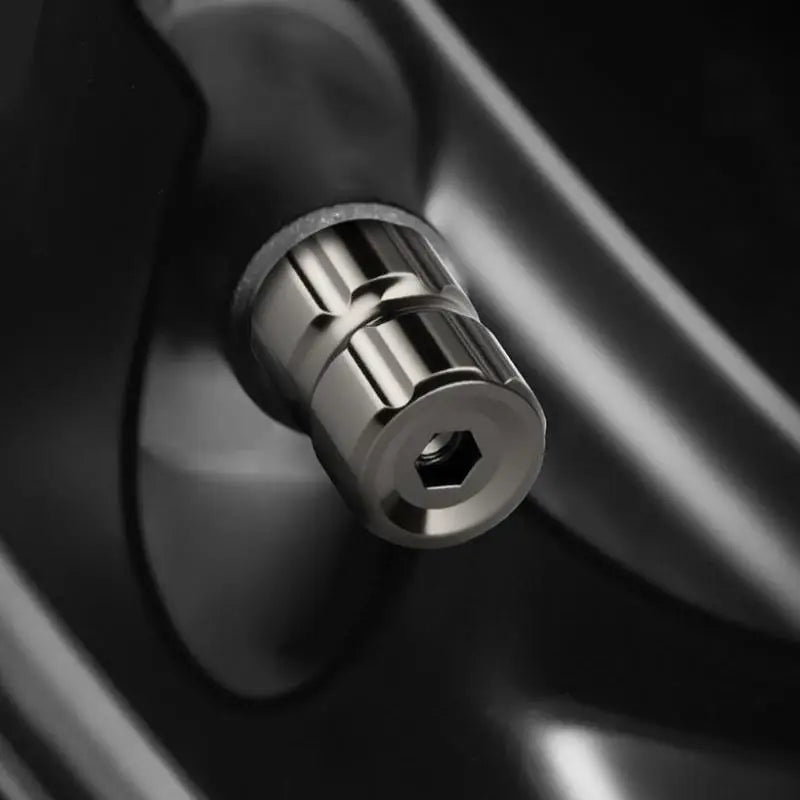 4pcs Car Tire Valve Stems Caps, Anti-Theft Auto Wheel Valve Stem Covers With O Rubber Seal, Universal Stainless Tyre Air Stems Oasis Select