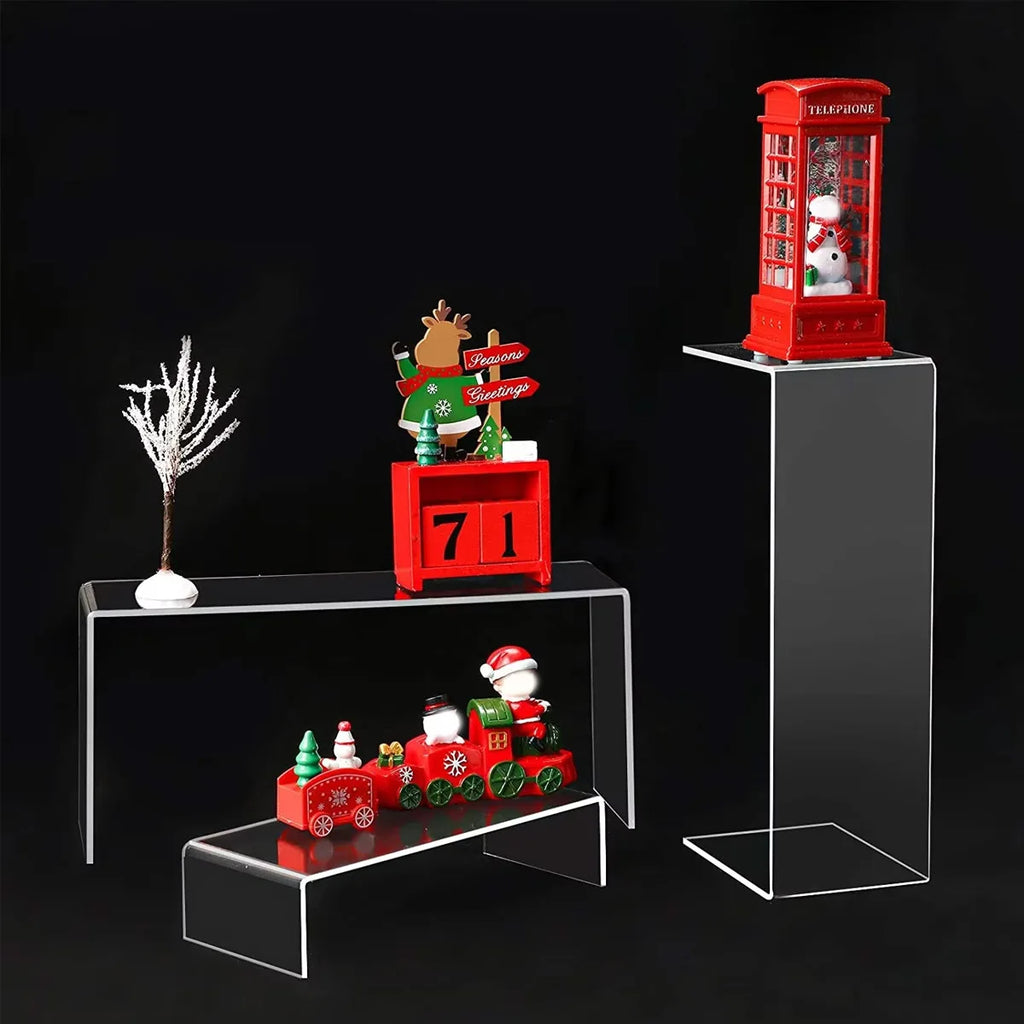 5pcs,Acrylic transparent display rack, multi-function storage rack, cosmetics, perfume, dolls, jewelry sorting rack Oasis Select