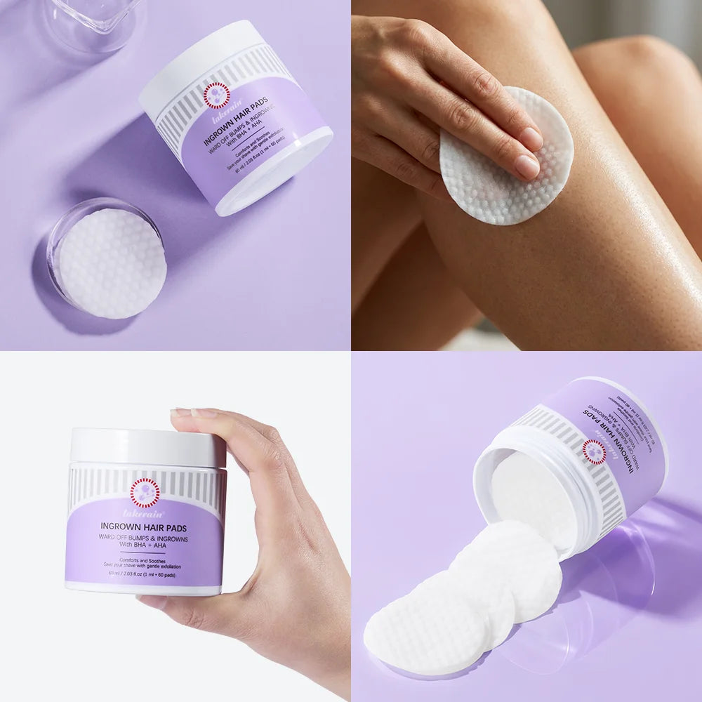 Ingrown Hair Exfoliating Pads – Aftershave Treatment | 60 Pads Aftershave Treatment Pads Oasis Select
