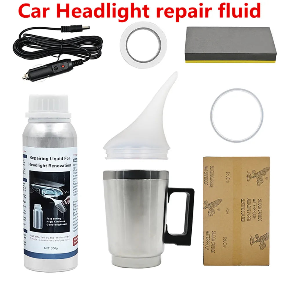 Car Headlight Restoration Kit – 300g Chemical Polish Set Headlight Restoration Kit Oasis Select