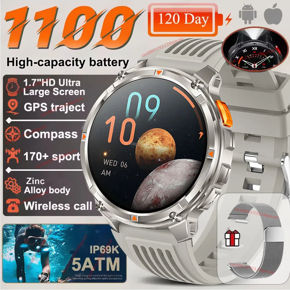 Ola Esporte T-Rex3 Ultra Smart Watch | 1100mAh, 1.7" AMOLED