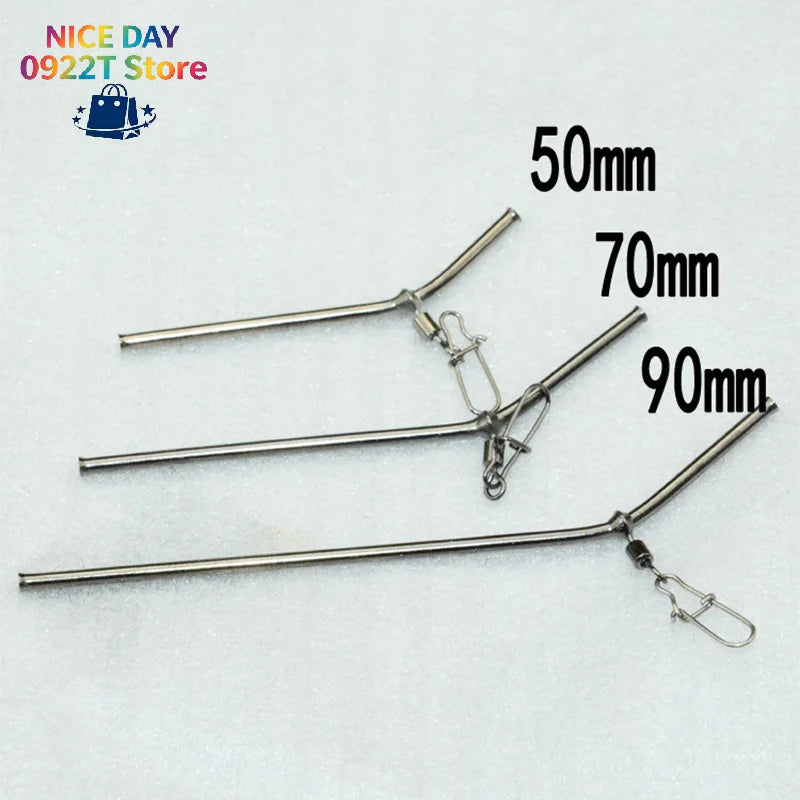5pcs Fishing Balance Connectors 5/7/9/12CM Small Style Brass Tube Fishing Tackle Anti- Feeder Boom Fish Accessories@#X Oasis Select