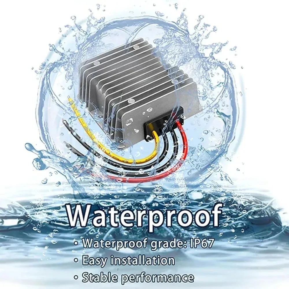 DC DC 12V to 13.8V/15V/19V 4-30A Step-up Module Boost Converter Voltage Regulator Waterproof Power Adapt Volt Transformer Module Oasis Select