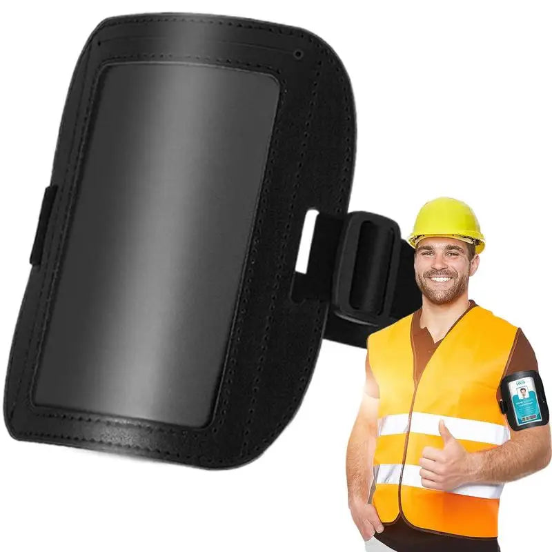 Armband Card Holder Waterproof Adjustable Ski Pass Sleeve for Men Horizontal Armband Business Accessory for Schools Restaurants Oasis Select