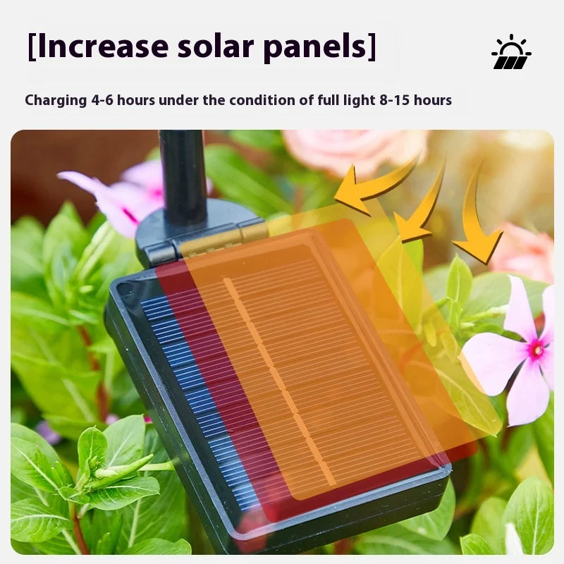 Solar-powered Butterfly Ground Insert Light, Artificial Flower Butterfly Light, Outdoor Waterproof Garden Lawn LED Light Oasis Select