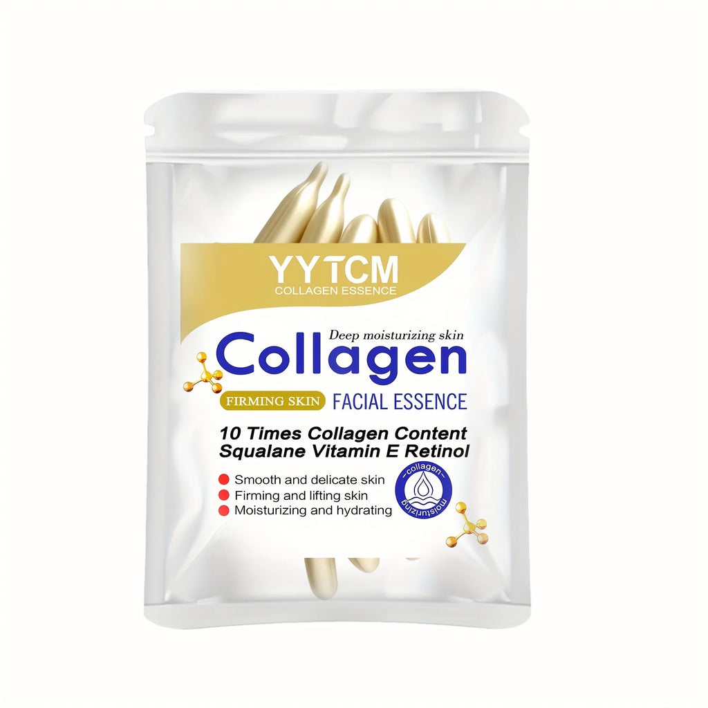 Collagen Firming Capsule Essence, Moisturizing and Smoothing the Skin, Contains Plant-Based Squalane, Retinol, and Vitamin E Deep Hydration Essence (0.4Gx30 Capsules)/Bag-1 Bag Oasis Select 1 Pack