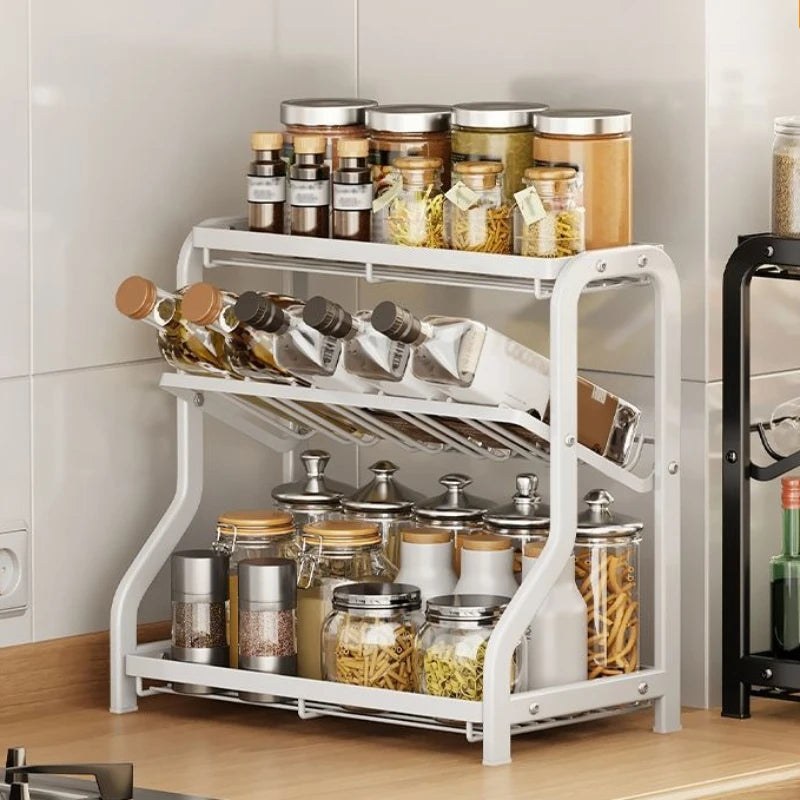 Kitchen rack, seasoning rack, countertop, soy sauce seasoning, seasoning storage, shelf, household goods Oasis Select