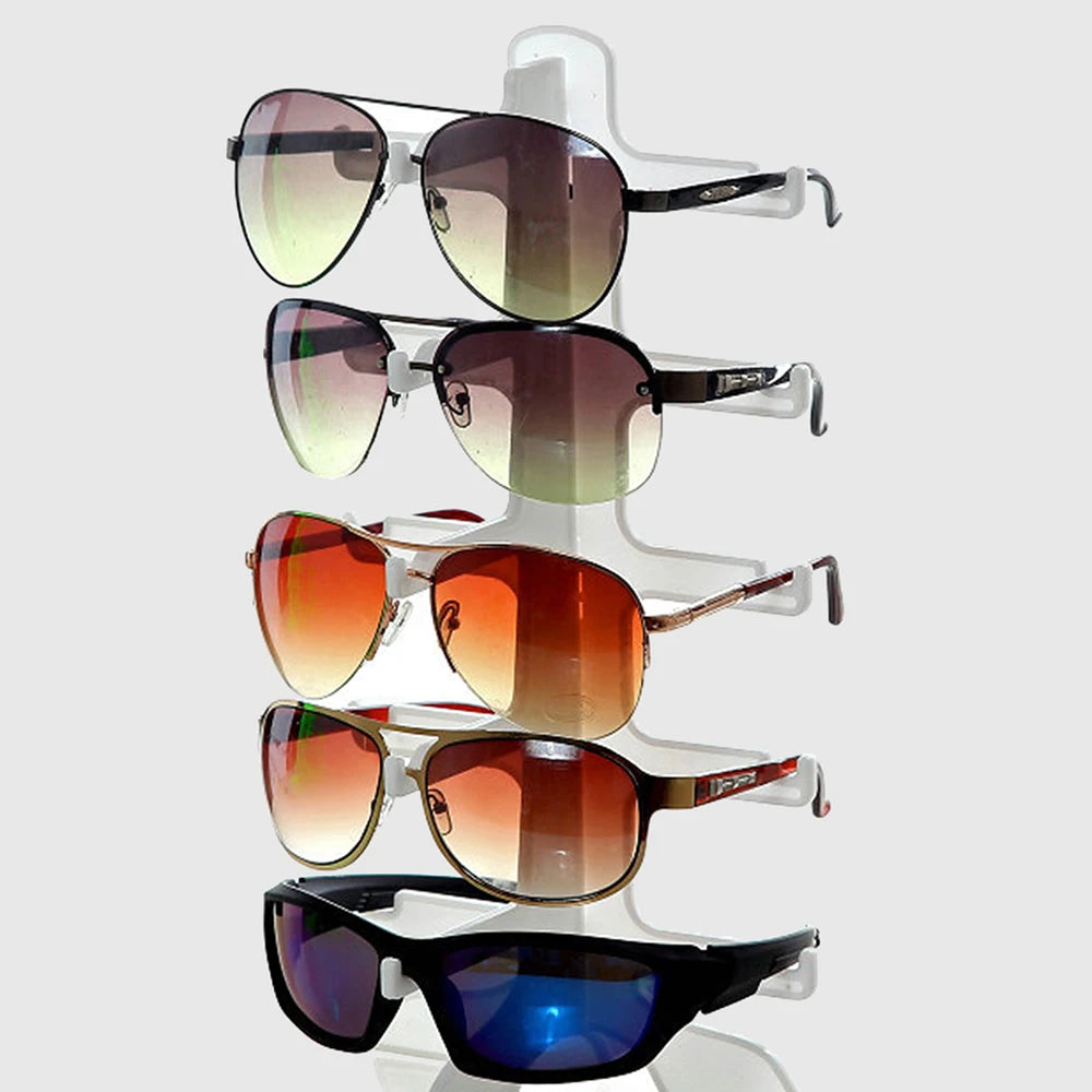 5-Slot Eyeglasses & Sunglasses Storage Display Stand Rack