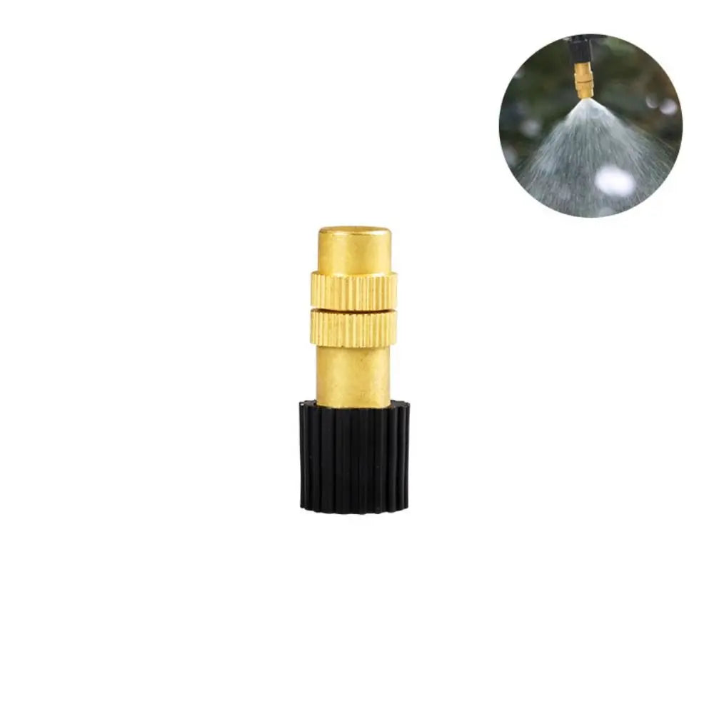 Garden Supplies Cooling Misting Nozzle Adjustable Copper Spray Sprinkler Dedusting Micro Sprayers Watering Oasis Select Style A