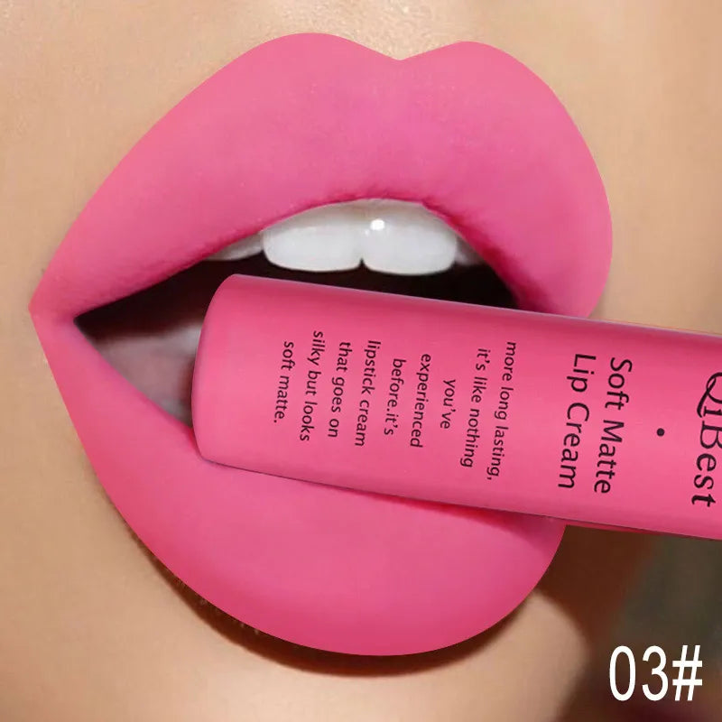 QIBEST Matte Liquid Lipstick – Waterproof Velvet Lip Tint