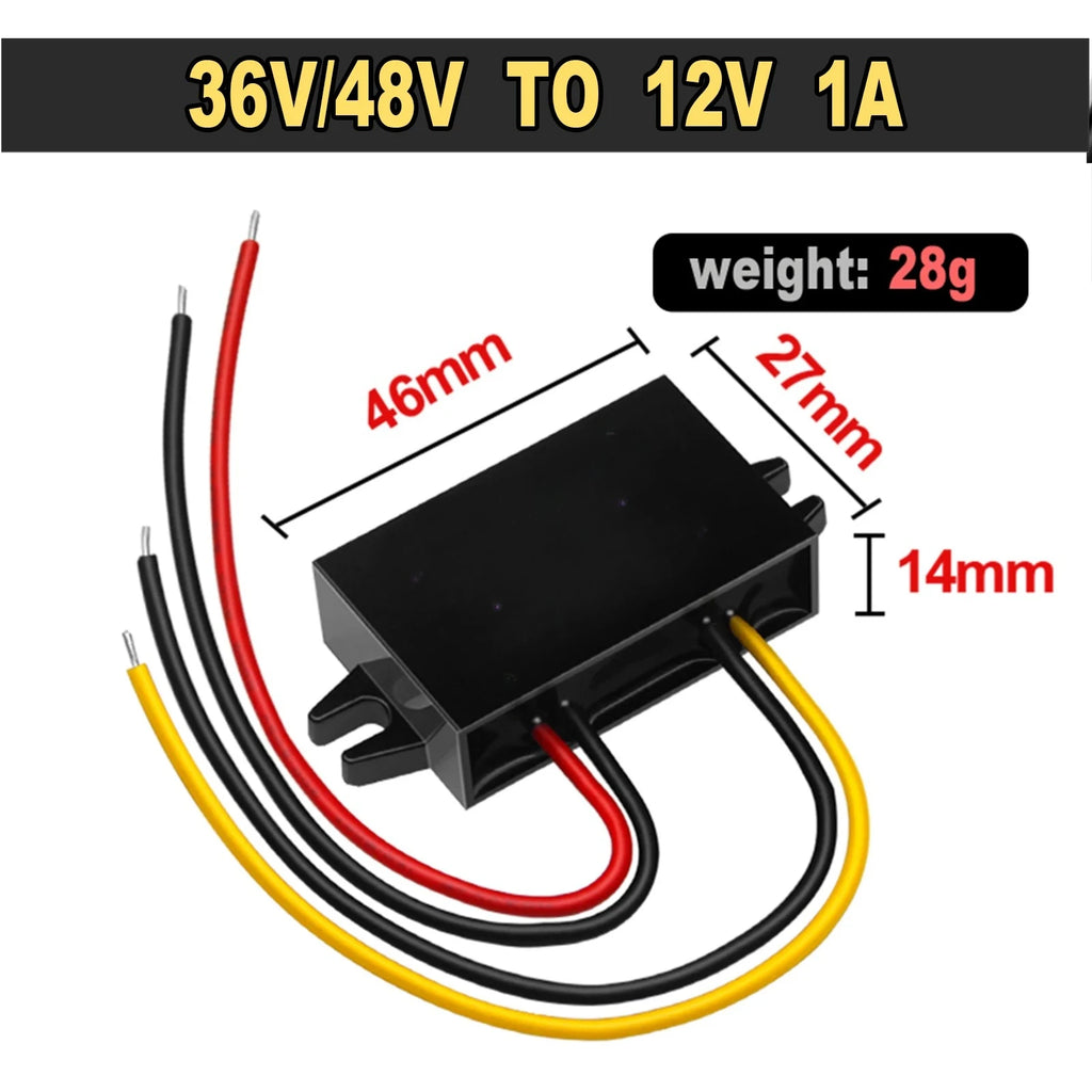 36V 48V to 12V Power Inverter 36V to 12V Transformer Adapter CE RoSH DC DC Converter 48V to 12V Step Down Buck Regulator Oasis Select 48V-12V 1A