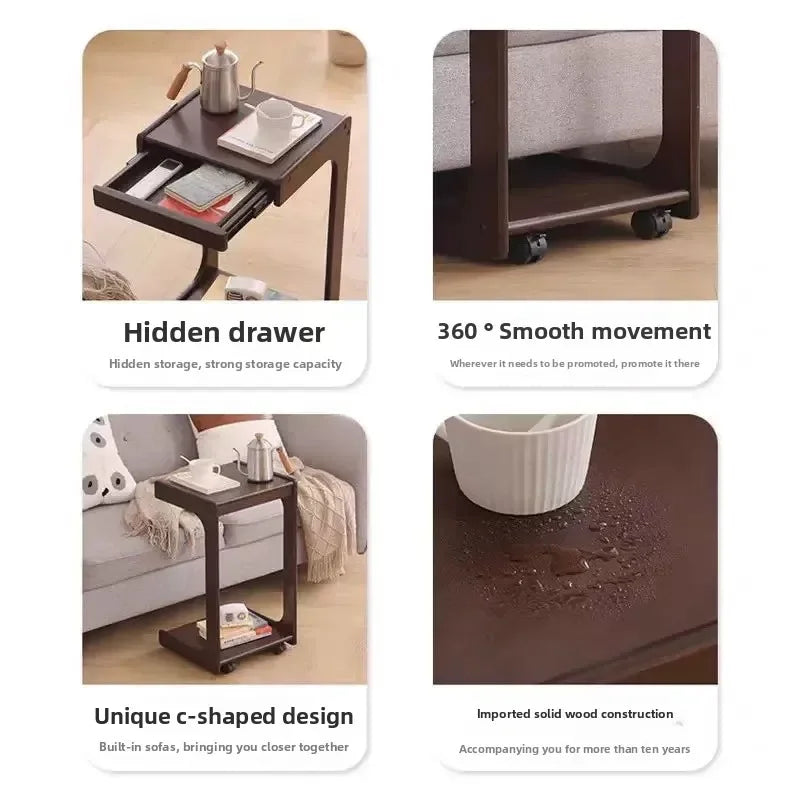 Multi-functional Coffee table removable sofa side small coffee table household living room side table Oasis Select