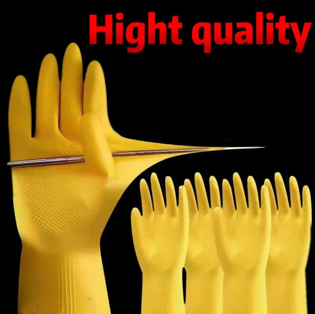 Latex Silicone Dishwashing Gloves – Waterproof Non-Slip S/M/L Household Cleaning Gloves Oasis Select