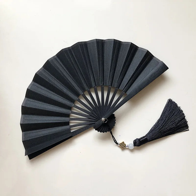 4-6 Inch Mini Folding Fan Portable DIY Painting Children'S Fan Ancient Style Held Dance Fans Party Wedding Summer Fan Accessorie Oasis Select L