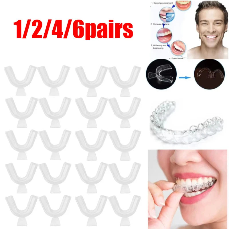 1/2/3/4/5/6pairs Transparent EVA Mouthguard - Breathable Sports Dental Protector For MMA, Boxing, Kickboxing, Taekwondo Training Oasis Select
