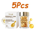 Portable Tanning Capsule Accelerate Natural Bronze Tan Moisturizing & Soothing Even Skin Tone Sunless Self-Tanning Serum Oasis Select 150 capsules