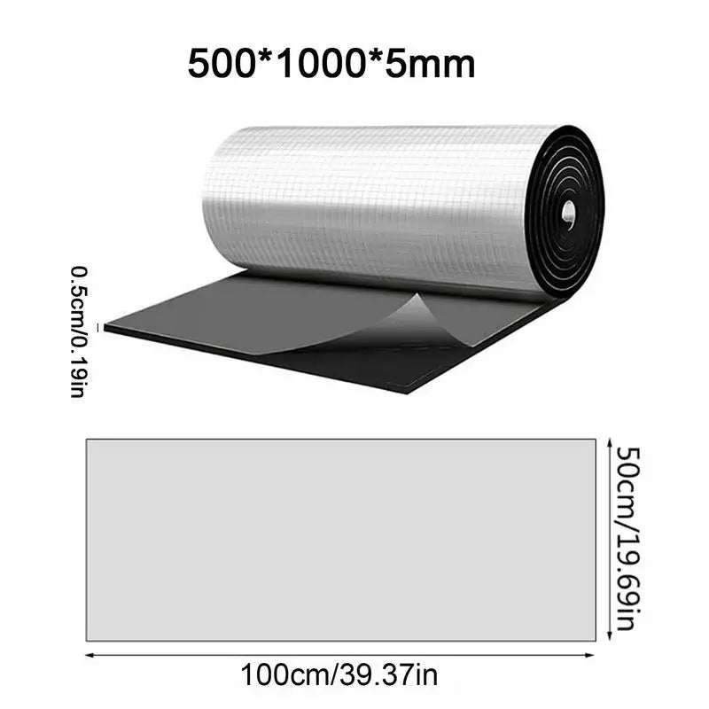 Car Sound Insulation Pad Self-Adhesive Noise Insulation Deadener for Automotive Adhesive Design Vehicle Dampening Tool for Hood Oasis Select