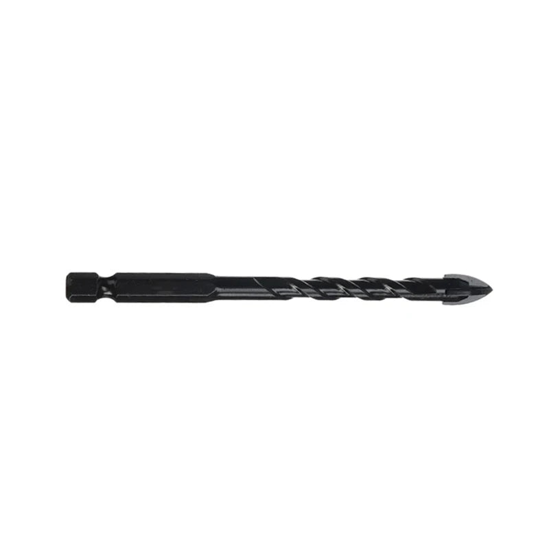 JUSTINLAU Cross Hex Tile Bits Glass Ceramic Concrete Hole Opener Alloy Triangle Drill Size 3/4/5/6/8/10/12 mm Oasis Select black 10mm