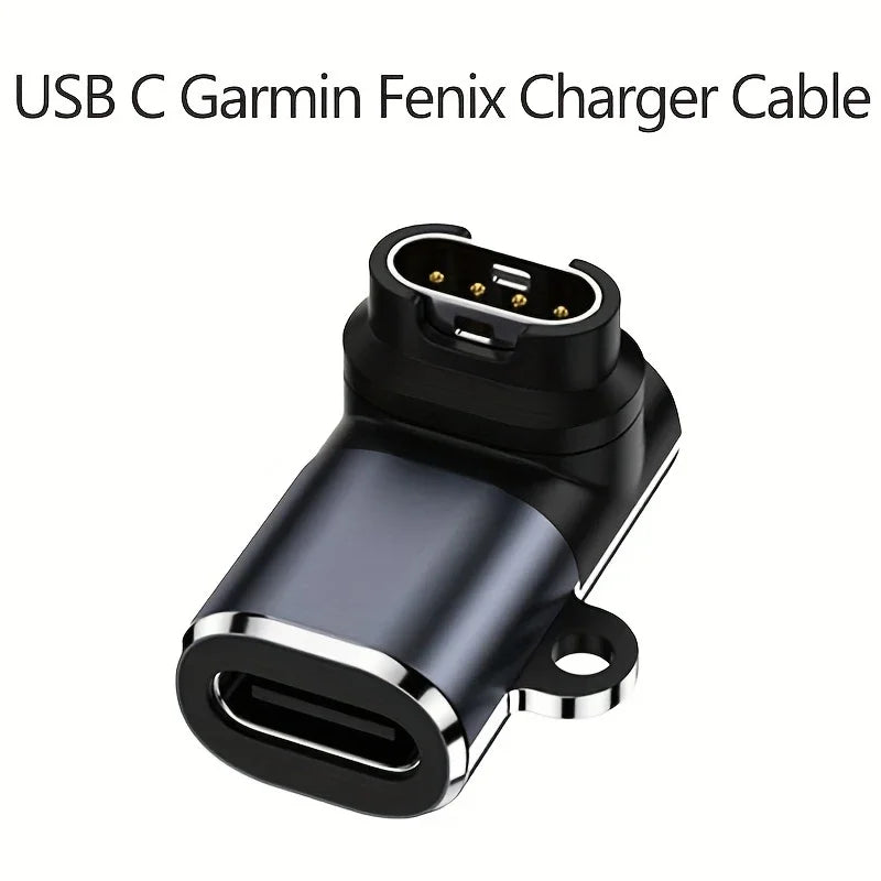 USB-C to 4-Pin Charger Adapter for Garmin Fenix 7/6/5 & Venu Watch Charger Adapter Oasis Select