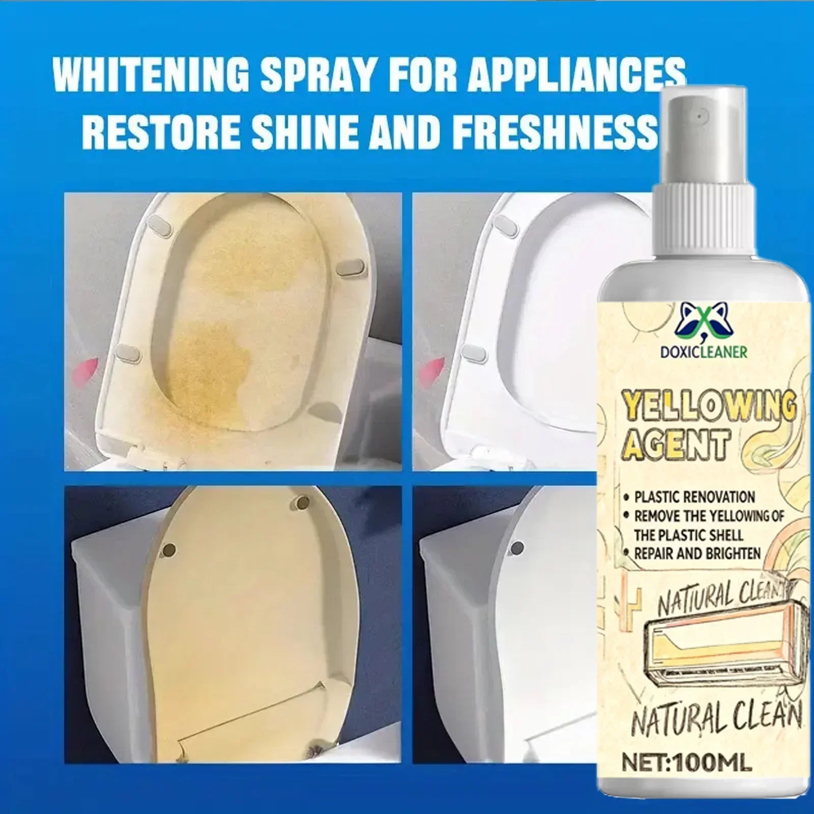 Plastic Restoration Spray Quickly Remove Yellowing, Repair Air Conditioning Unit, Car plastic renovator restaurador de plasticos Oasis Select