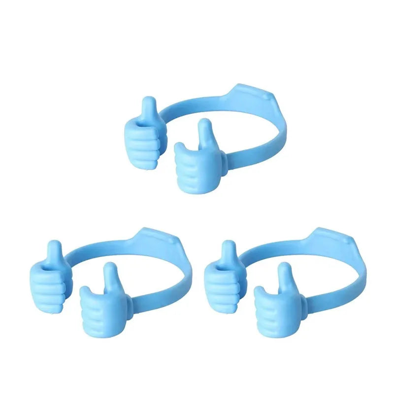 1/3/5pcs Cell Phone Stand Holder Lazy Holder Universal Flexible Bracket Tablet Phone Stand For IPhone 17 Samsung Xiaomi Huawei Oasis Select 3pcs blue