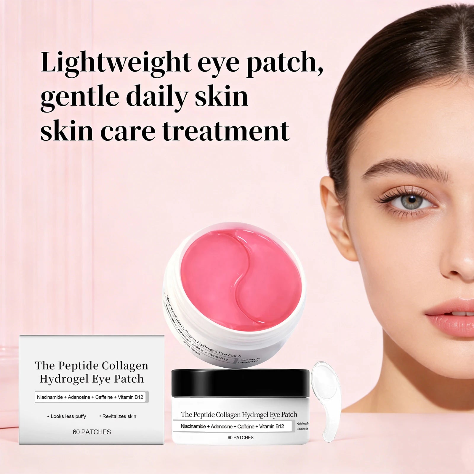 Peptide Collagen Eye Patch Reduce Wrinkles Dark Circles Removal Firming and Lifting Nourishing Nicotinamide Eye Skin Care 60PCS Oasis Select