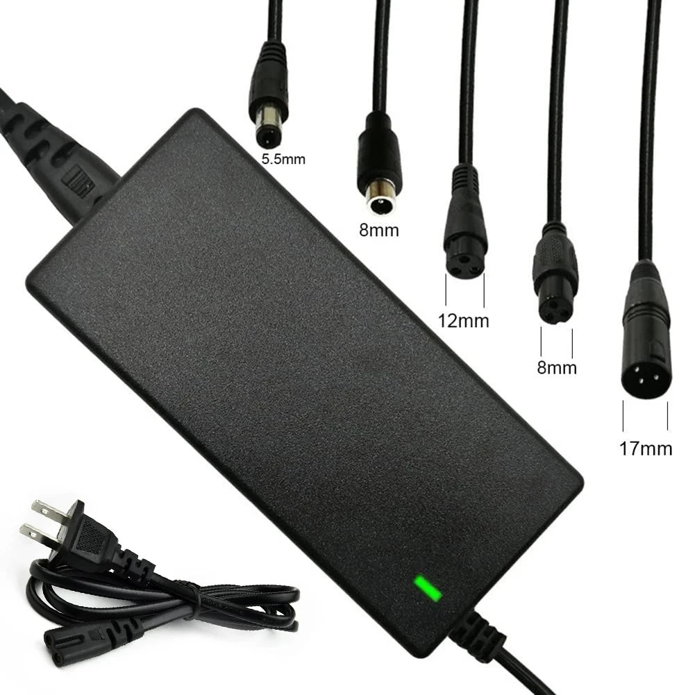 42V 2A Lithium Battery Charger Balance Bike Electric Scooter Power Adapter Universal 5Plugs For 36 25.9V 24V Lithium Battery Oasis Select 5 adapters(US)