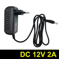Power Adapter EU/US AC 100V-240V To DC 12V 2A Supply Charger Universal Adapter Converter Plug for Camera DVR NVR LED Robot Light Oasis Select EU Plug