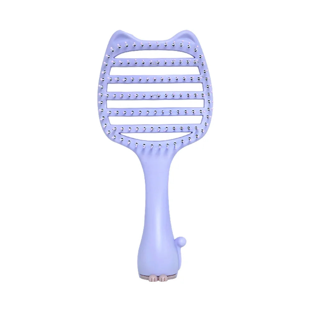 Cat Ear Detangler Comb – Anti-Static Wet & Dry Hair Brush Hair Detangler Comb Oasis Select M36-purple-02