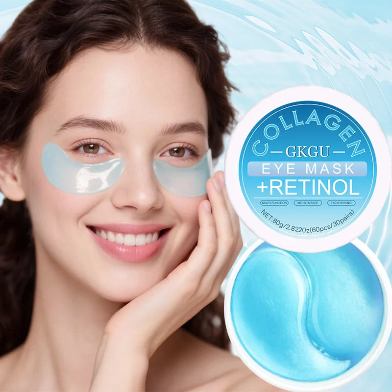 60-Piece Collagen Eye Patches – Moisturizing & Firming Eye Mask Collagen Eye Mask Oasis Select Retinol eye mask