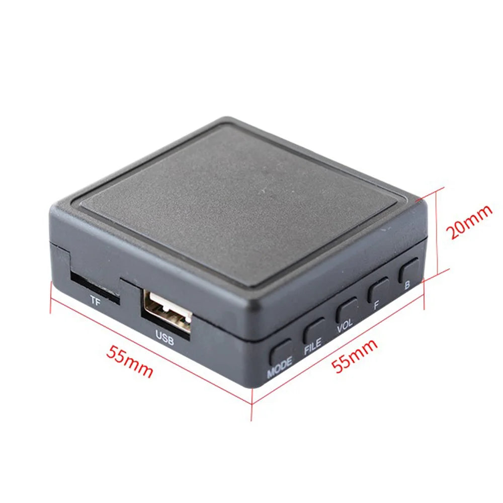 12Pin Car Audio Adapter for Ford 6000CD Radio with AUX USB TF and Microphone Support for Smartphone and Tablet Audio Integration Oasis Select