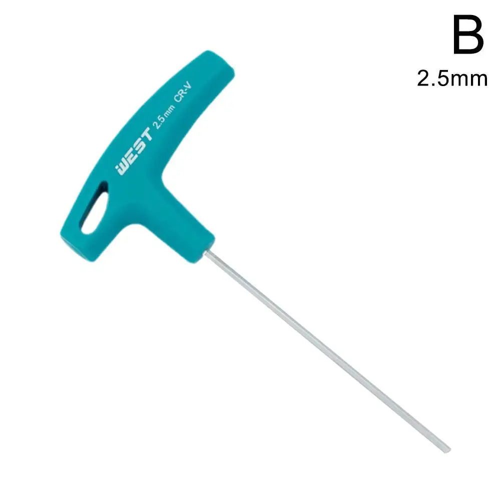 KITPIPI T-Handle Hex Allen Wrench | CRV 2mm–10mm T-Handle Hex Wrench Oasis Select 2.5mm