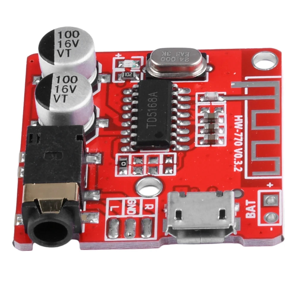 1-10pcs Bluetooth Audio Receiver Board Bluetooth 5.0 MP3 Lossless Car Audio Decoder Board Wireless Stereo Music Module 3.7-5V Oasis Select