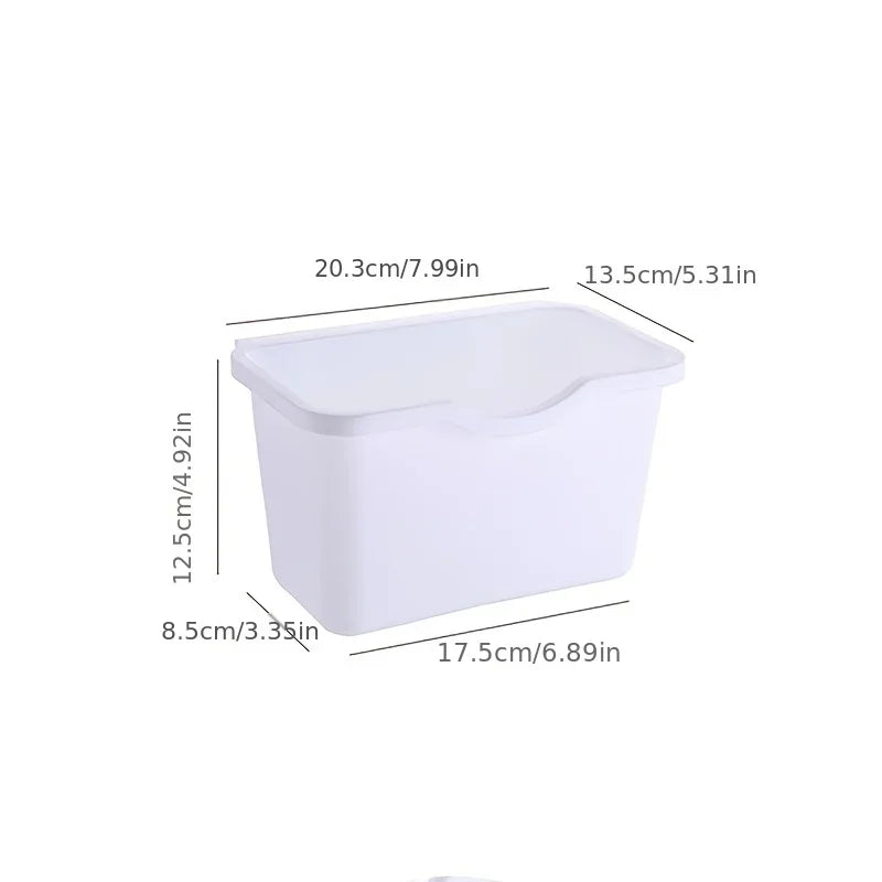 1pc Cabinet Style Trash Can, Hangable Plastic Garbage Bin for Cabinet Door, Simple and Practical Kitchen Tools Oasis Select