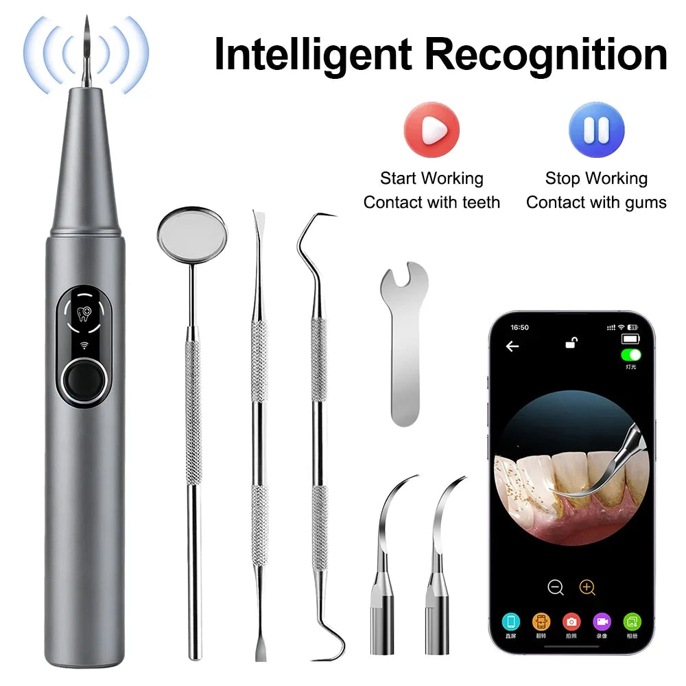 AFDEAL M1 Ultrasonic Teeth Cleaner – HD Camera & 5 Modes
