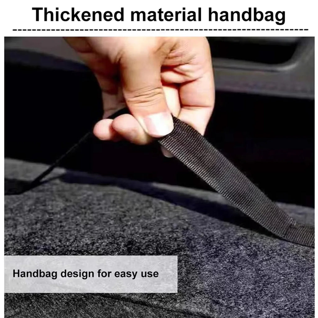 1PC Dark Gray Car Felt Storage Box Car Storage Bag Enlarged and Thickened Soft Felt Storage Box Household Storage Box Oasis Select