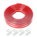 High Quality Self Adhesive Proofing Transparent Sharp Corner Corner Guard Strip Soft Household Furniture Bumper Safety Oasis Select 10mmx4m-4xCorner Pad