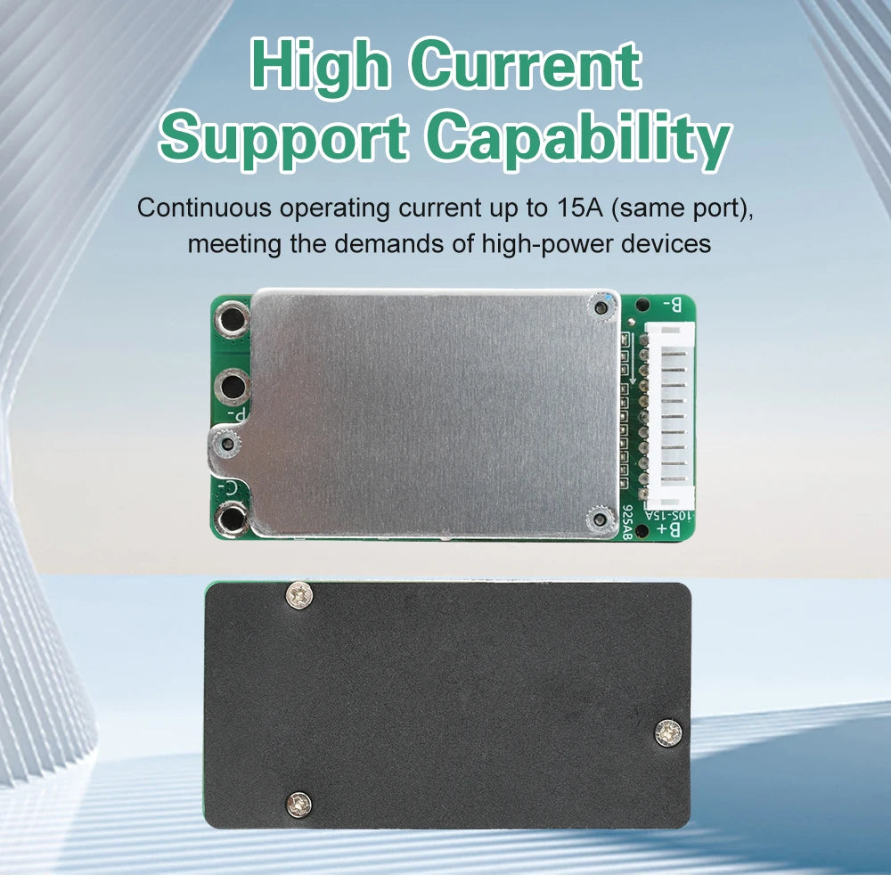 BMS 10S 36V 15A Lithium Battery Charge Board PCB 18650 Battery Balanced Protection Board Li-ion Cell Balancer for Electric Car Oasis Select