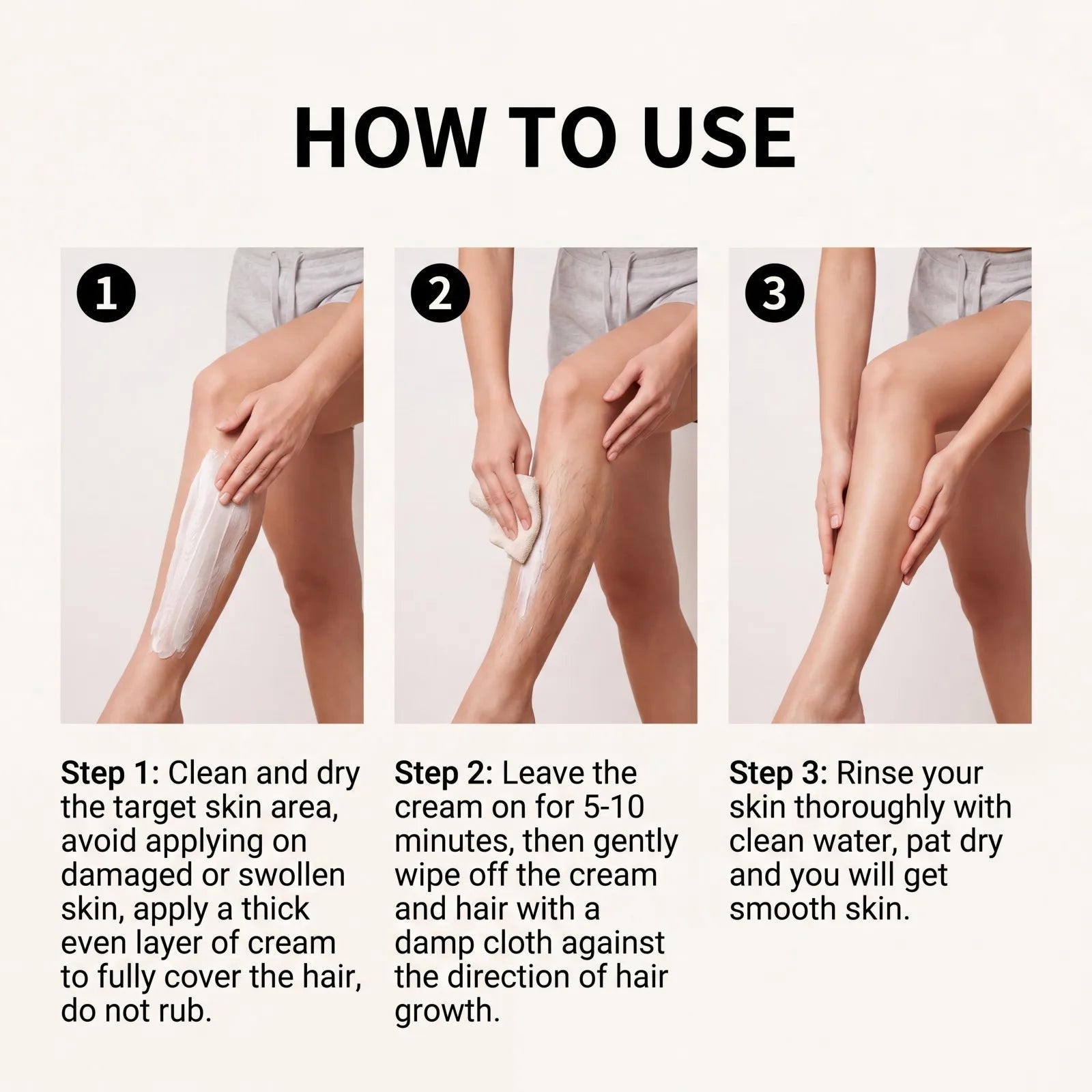 New 2026 Body Hair Removal Cream For Underarm Leg Arm Hair Growth Inhibitor Painless Shea Butter Hydrating Depilatory Cream 100g Oasis Select
