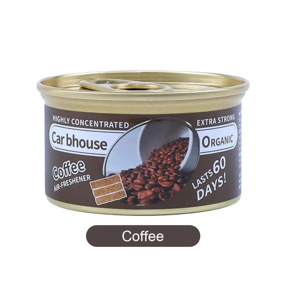 Car Flavoring Car Air Fresheners Perfume Canned Wood Blocks Coffee Flavor Long-Lasting Auto Aromatherapy Car Deodorant Supplies Oasis Select J